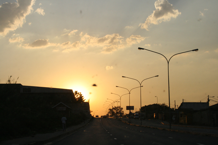Sunset on London Road
